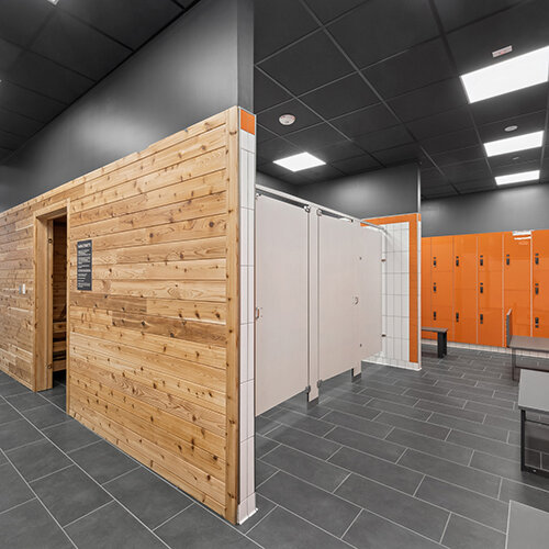 Locker Rooms with Showers