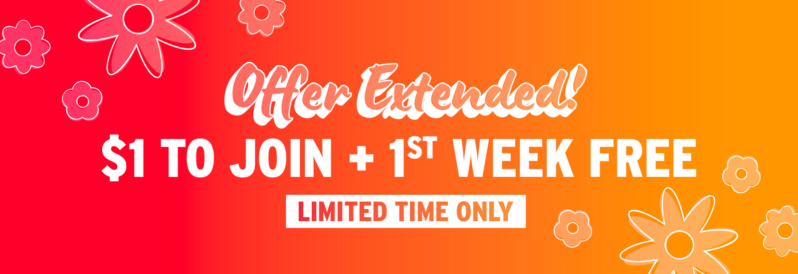 Join Today for $1 to Join and 1st Week Free